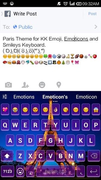 Imagen 1 para Paris Keyboard-Emoji,Emot…