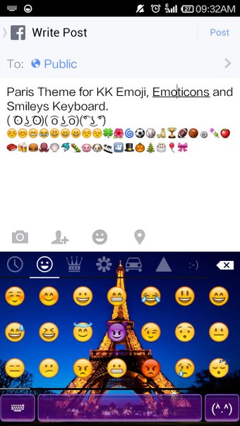 Imagen 1 para Paris Keyboard-Emoji,Emot…