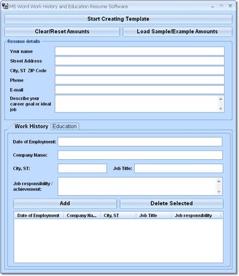 Imagen 0 para MS Word Work History and …