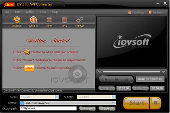 Imagen 0 para iovSoft DVD to AVI Conver…