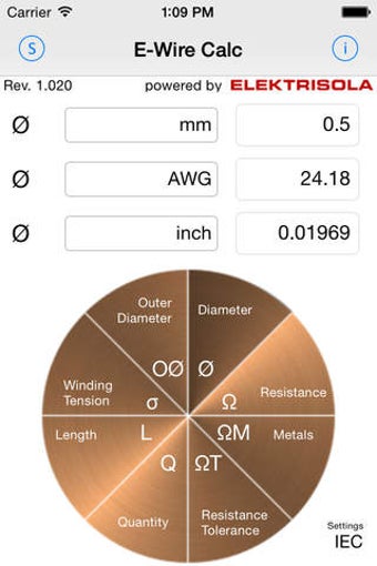 Image 0 for E-Wire Calc