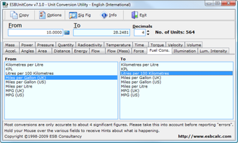 Image 0 for ESBUnitConv