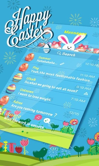 Imagen 1 para GO SMS PRO EASTER THEME