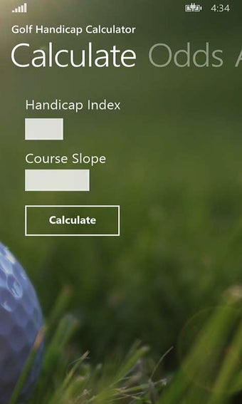 Image 0 for Golf Handicap Calculator …