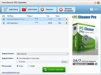 Image 0 for Free DocX to TXT Converte…