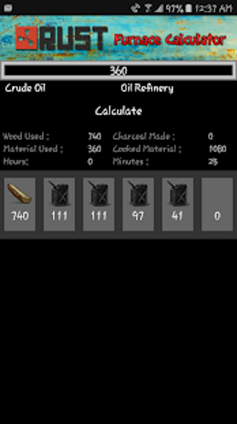 Image 1 for Rust Furnace Calculator