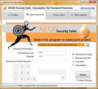 Image 1 for AEGIS Password Protection