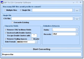 Imagen 0 para DBF To CSV Converter Soft…