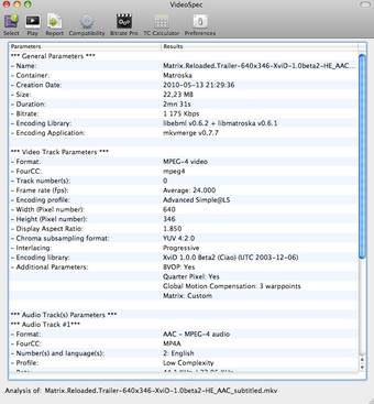 Imagen 0 para VideoSpec