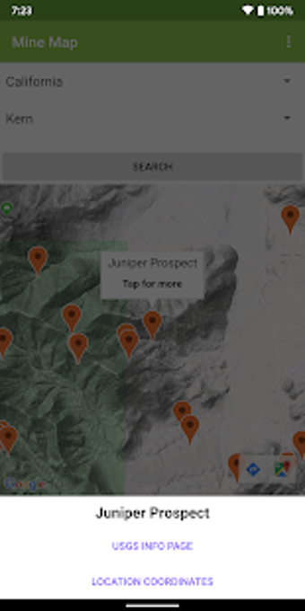 Image 1 for Mine Locator Map