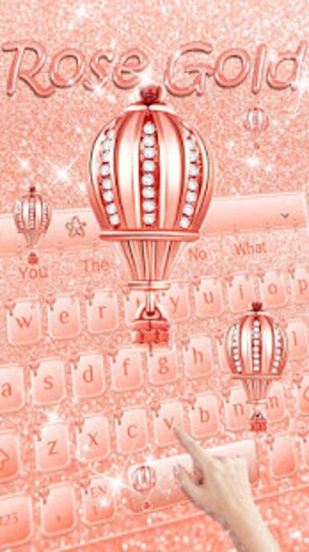 Image 0 for Rose Gold Keyboard Theme
