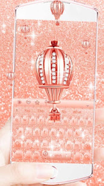 Image 1 for Rose Gold Keyboard Theme