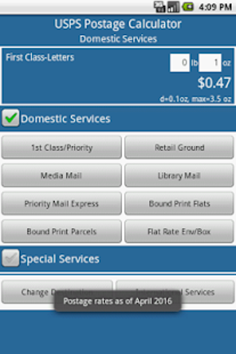 Image 1 for Postage Calculator USPS
