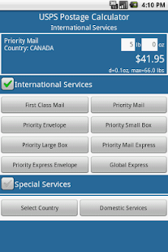 Image 0 for Postage Calculator USPS