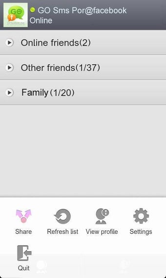 Imagen 2 para GO SMS Facebook Chat plug…