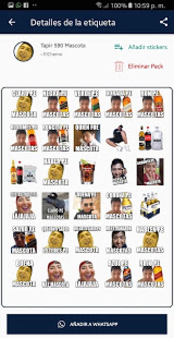 Imagen 1 para Creador de Stickers Tapir…