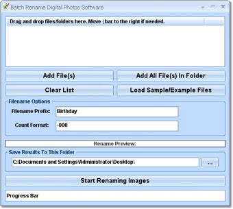 Image 0 for Batch Rename Digital Phot…