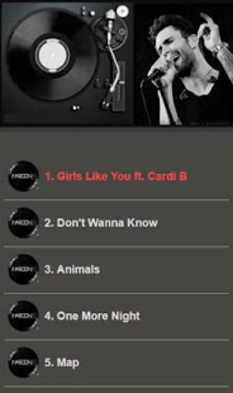 Image 0 for Maroon 5 Top Album Offlin…