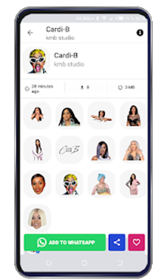 Imagen 3 para Cardi B Stickers for What…