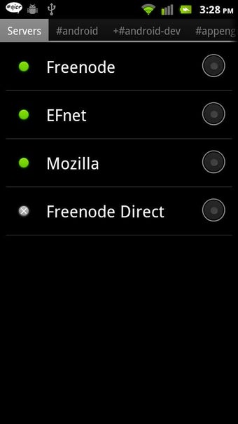 Imagen 1 para qicr lite IRC client beta