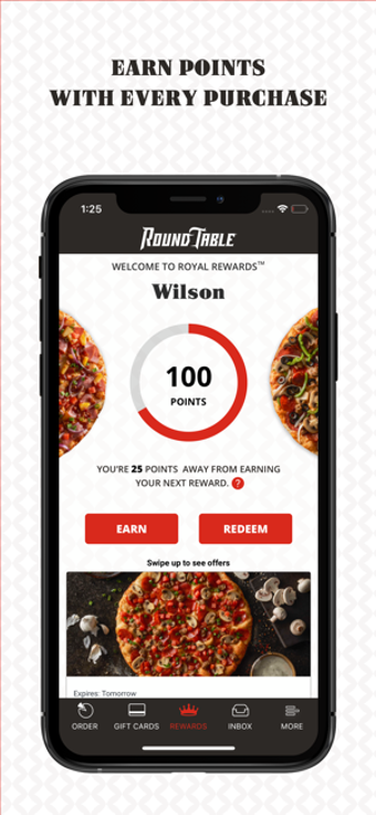 Imagen 0 para Round Table Pizza Rewards