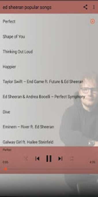 Image 0 for Ed Sheeran mp3 popular so…
