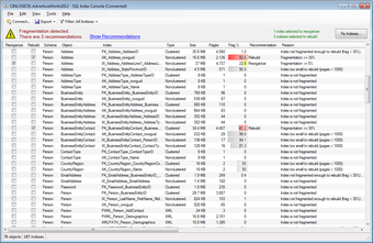 Image 0 for SQL Index Console