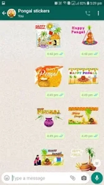 Imagen 0 para Sankranti Stickers for Wh…