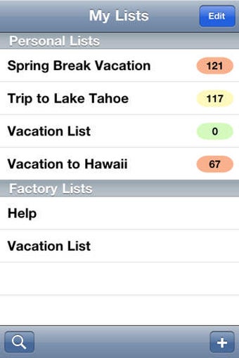 Image 0 for Vacation Planning List
