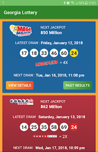 Image 0 for Georgia Lottery Results