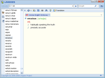 Imagen 1 para Lingoes Translator