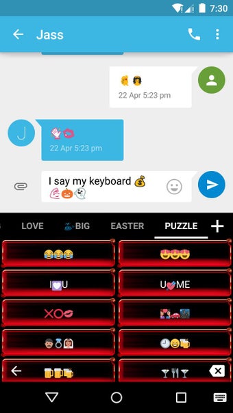 Image 0 for Red Snake Emoji Keyboard …