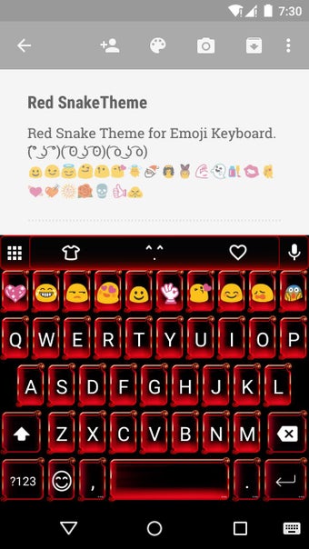 Image 1 for Red Snake Emoji Keyboard …