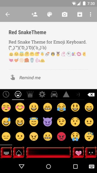 Image 2 for Red Snake Emoji Keyboard …