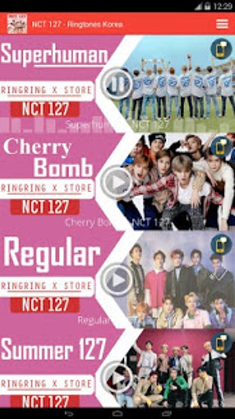 Image 0 for NCT 127 - Ringtones Korea