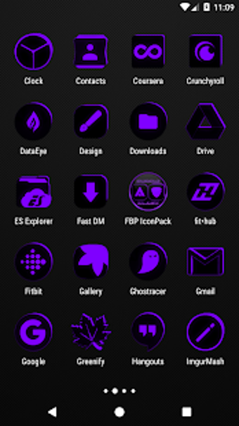 Image 2 for Flat Black and Purple Ico…