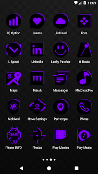 Image 3 for Flat Black and Purple Ico…