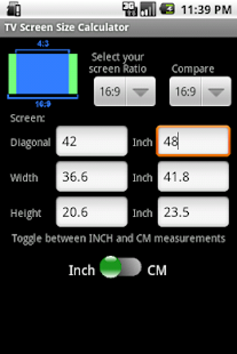 Image 0 for TV Screen Size Calculator