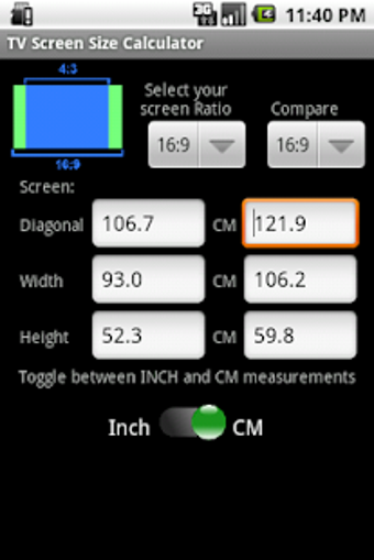 Image 1 for TV Screen Size Calculator
