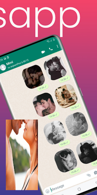 Image 0 for kiss stickers for whatsap…