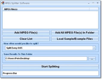 Image 0 for MPEG Splitter Software