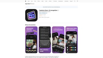 Imagen 0 para Captions Sync: AI Recogni…