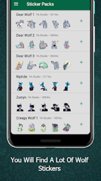 Imagen 2 para Wolf Stickers For Whatsap…
