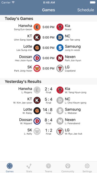 Image 0 for Korean Baseball Stats - M…