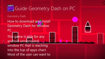 Image 0 for Guide Geometry Dash on PC…