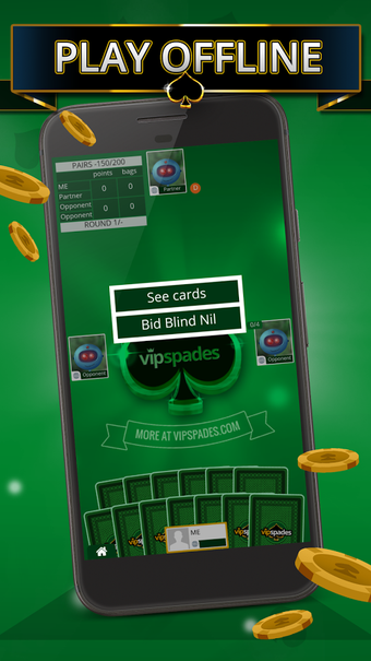 Image 3 for Spades Offline - Single P…