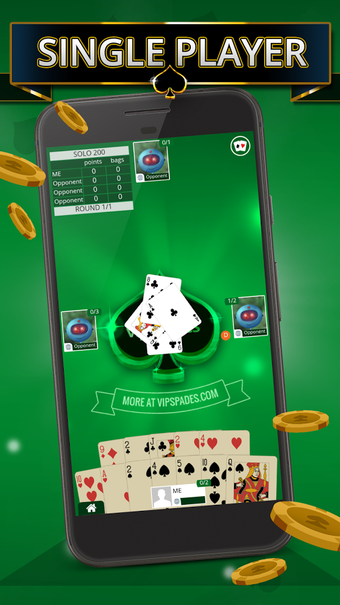 Image 2 for Spades Offline - Single P…