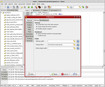 Image 0 for Geany for Linux