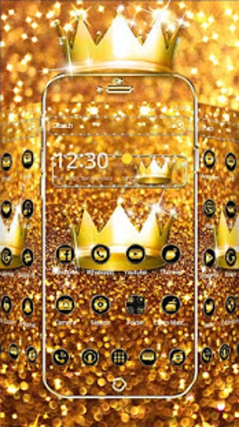 Image 0 for Golden Royal Crown Theme