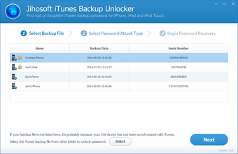 Image 1 for Jihosoft iTunes Backup Un…